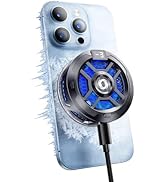 Magnetic Cell Phone Cooler for Gaming Comvin,Mobile Phone Cooling Fan with Clip, Portable RGB Rad...