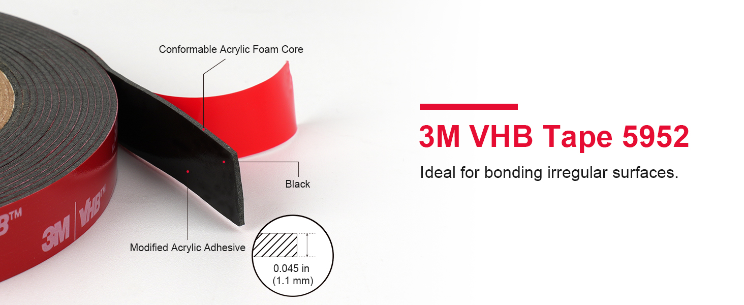 5952 3m double sided mounting tape vhb heavy duty foam tape strong adhesive