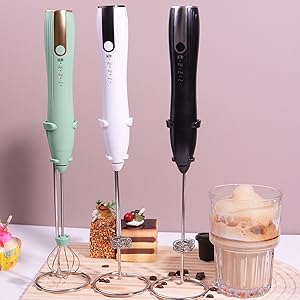 handheld milk frother wand balck
