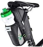 ROCK BROS Bike Saddle Bags with Water Bottle Pouch Waterproof Bike Bags Under Seat Pack for Mount...