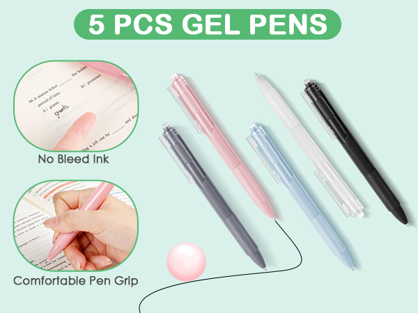 back to school supplies aesthetic stationery set pencil case pouch bag gel pen refills marker
