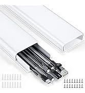 Delamu Cord Hider, 62.8in Cord Covers for Wires on Wall, Cable Hider Cable Management, Wire Hider...