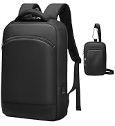 GYakeog Slim Laptop Backpack for Men Lightweight Computer backpack and Belt Hoslter Phone Pouches...