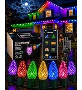 Aoycocr Smart C9 LED Christmas Lights Outdoor, 79 FT 100 LED | App Control, 105 Modes, Color Chan...