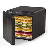 CROWNFUL Food Dehydrator Machine, 7 Stainless Steel Trays, Large Drying Space Dehydrated Dryer, A...