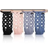 Slim Silicone Bands Compatible with Apple Watch Band 40mm 38mm 41mm 44mm 45mm 46mm 49mm 42mm Wome...