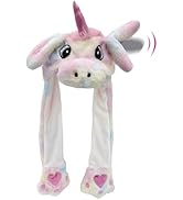 GADMEXILY Ear Moving Hat Plush Animal Ears Jumping up Hat Halloween Christmas Cosplay Novelty Par...