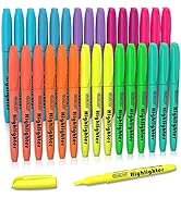 Highlighters, Shuttle Art 30 Pack Highlighters Assorted Colors, 10 Colors Chisel Tip Dry-Quickly ...