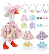 QTRQTR 4 Set Mini Desk Goose Outfits 7 Inches Desk Goose Clothes | Clothes, Hat, Sunglasses, Smal...