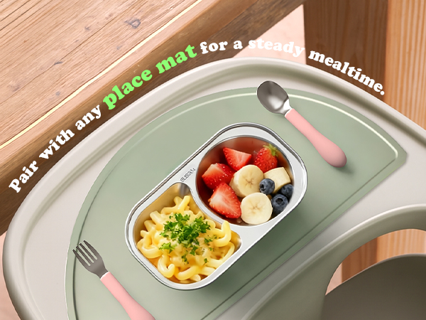 kids stainless steel plates