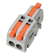 GKEEMARS 20Pcs Mini Electrical Wire Connectors, DIY Splicing into 4/6/8/9/10 Way Butt Terminal Bl...