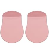 2Pcs Pink Universal Stick-On Mouse Pouch Holder for Sleevefor Laptop Reusable Adhesive Storage Mo...