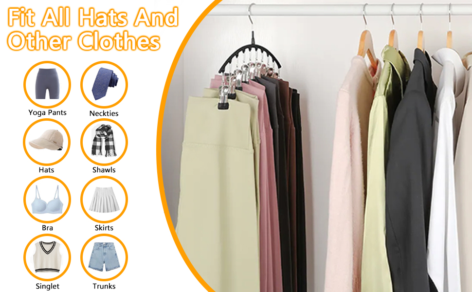 curved hanger with clips for leggings