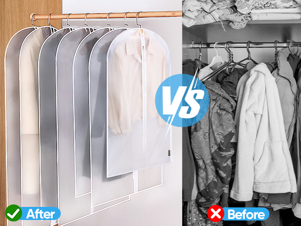 clear garment bag