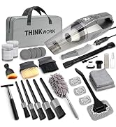 THINKWORK Car Cleaning Kit, Car Detailing Kit Interior Cleaner with High Power Handheld Vacuum, 1...