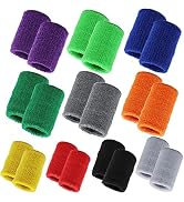 Sweat Bands for Wrists,Tennis Wristband Absorbing Cotton Terry Cloths Arm Sweat Bands for Women M...