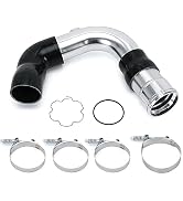 PTNHZ Cold Side Intercooler Pipe Kit Compatible For 2011-2016 Ford F-250 F-350 F-450 F-550 Super ...