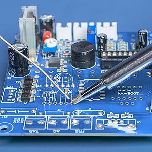 detailed micro soldering with the soldering iron from WEP 927-IV