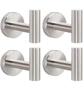 Livabber Bathroom Towel Hooks, 304 Stainless Steel Robe Towel Hooks Waterproof Shower Hooks Wall ...