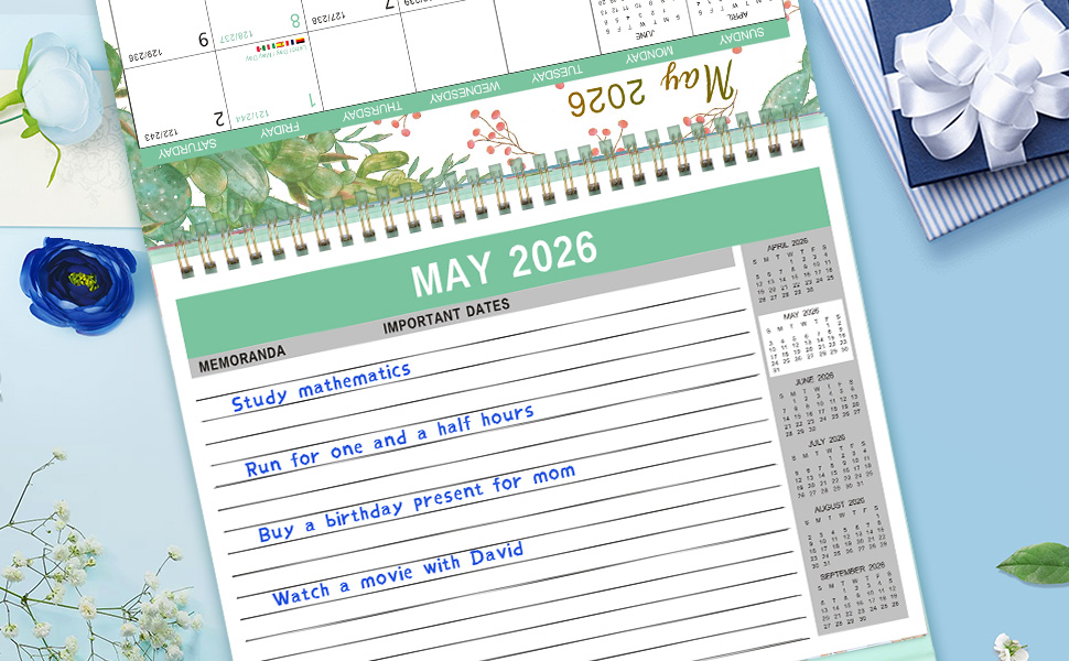 2026 desktop flip calendar