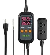 BN-LINK Smart WiFi Digital Temperature Controller Heating Cooling, Works with Alexa and Google Ho...