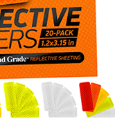 reflective stickers 3m tape mailbox reflectors for helmet vinyl hard hat sticker car decal strips