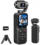 Fenpos Vlogging Camera with Videos, Pocket Action Camera, Digital Video Camera for Photography, D...