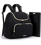 mommore Diaper Bag Small Diaper Backpack Stylish Baby Backpacks Travel Mini Maternity Bags with I...