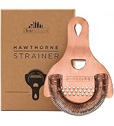 A Bar Above Antique Copper Hawthorne Strainer Cocktail – Bar Strainer Cocktail w/High Density Spr...