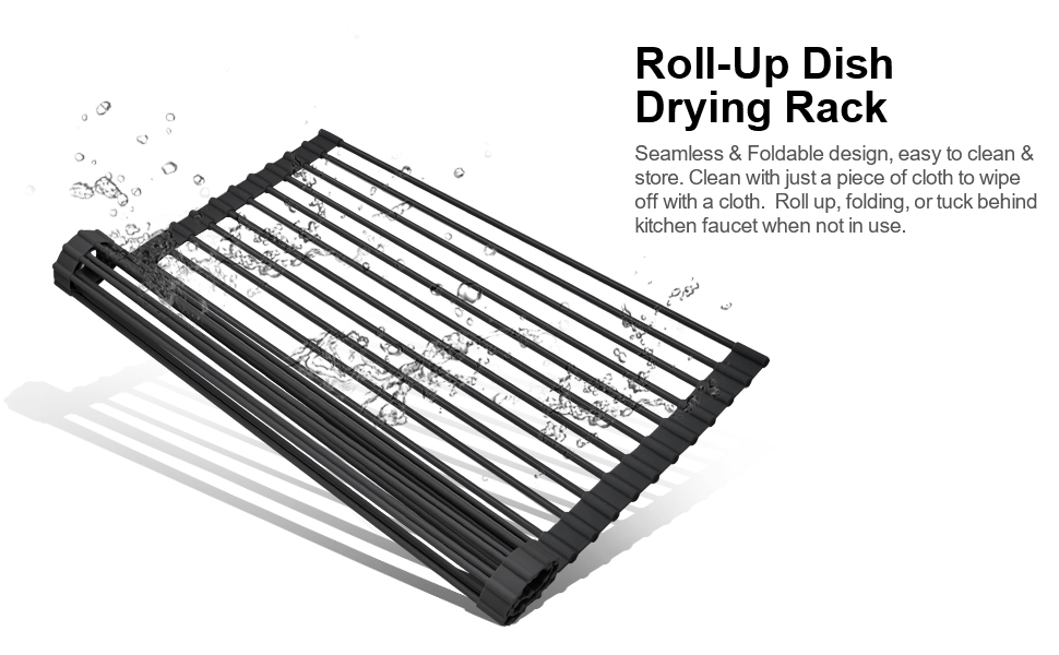 over the sink dish drying rack