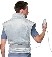 Pure Enrichment WeightedWarmth 3-in-1 Back & Neck Heating Pad - 3 Heat Settings, 3 Massage Speeds...
