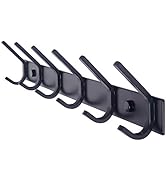 WEBI Coat Rack Wall Mounted,17-1/8 Inch Hooks for Hanging Coats,Heavy Duty Metal Hook Rail with 6...