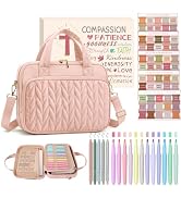 BellaHold Bible Cover Case for Women, Large Bible Bag with Study Supplies, Bible Journaling Kit w...