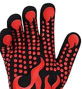 BBQ Grill Gloves Heat Resistant Gloves - Grilling Gloves Heat Resistant BBQ Gloves Heat