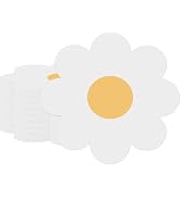 100 Pcs Daisy Paper Napkins Disposable, 6.5 x 6.5 Inches Luncheon Dinner Napkins Floral Tissue Pa...