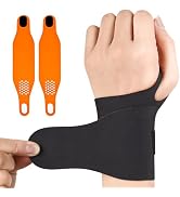 2PCS Ulnar Wrist Brace for Right & Left Hand, Ultra-Thin Elastic Wrist Wrap Compression for TFCC ...