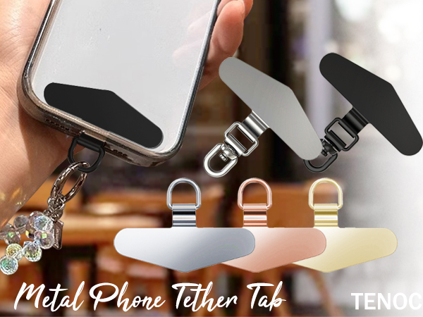 Metal Phone Tether Tab