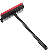 Professional 8.1" 2 in 1 Window Squeegee with 16" Long Handle,Car Squeegee for Gas Station,Home,C...