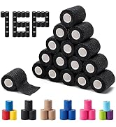 16 Pack Self Adhesive Bandage Wraps,2" X 5 Yards Non-Woven Elastic Cohesive Bandage Wrap, Color A...