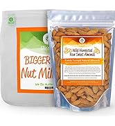 PRO QUALITY NUT MILK BAG & FRESH RAW ALMONDS - Kit includes Ellie's Best 12"X12" Reusable ALL PUR...