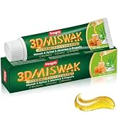 Organic Miswak Herbal Whitening Toothpaste | Gums & Refreshing-with Miswak & AloeVera Leaf & Prop...