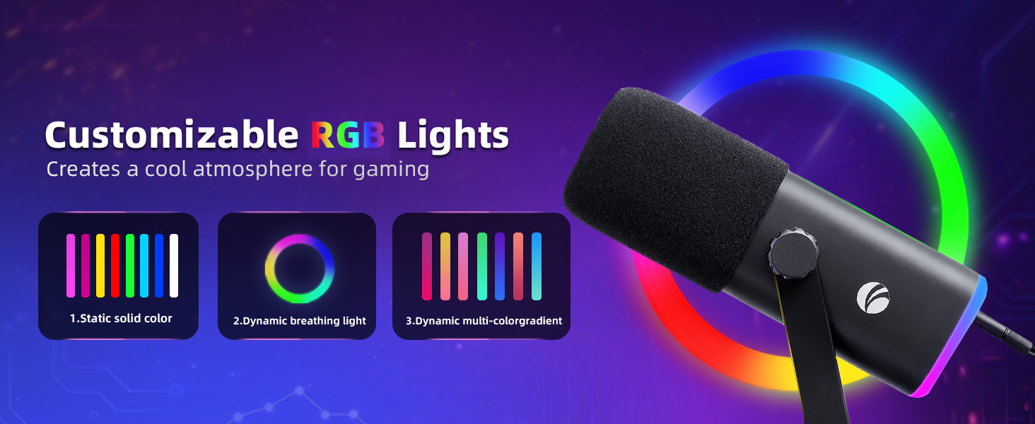 XLR/USB Gaming Microphone for PC