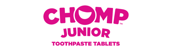 Chomp Junior toothpaste tablets logo