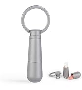 KEEPO LINK Medicine Pill Organizer 2-Compartment with Key Ring, Small Keychain Pill Holder Waterp...