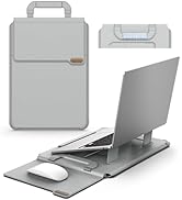 Nillkin 16 inch Laptop Sleeve with Handle (4-in-1), 2 Stand Modes, MacBook Sleeve with Adjustable...