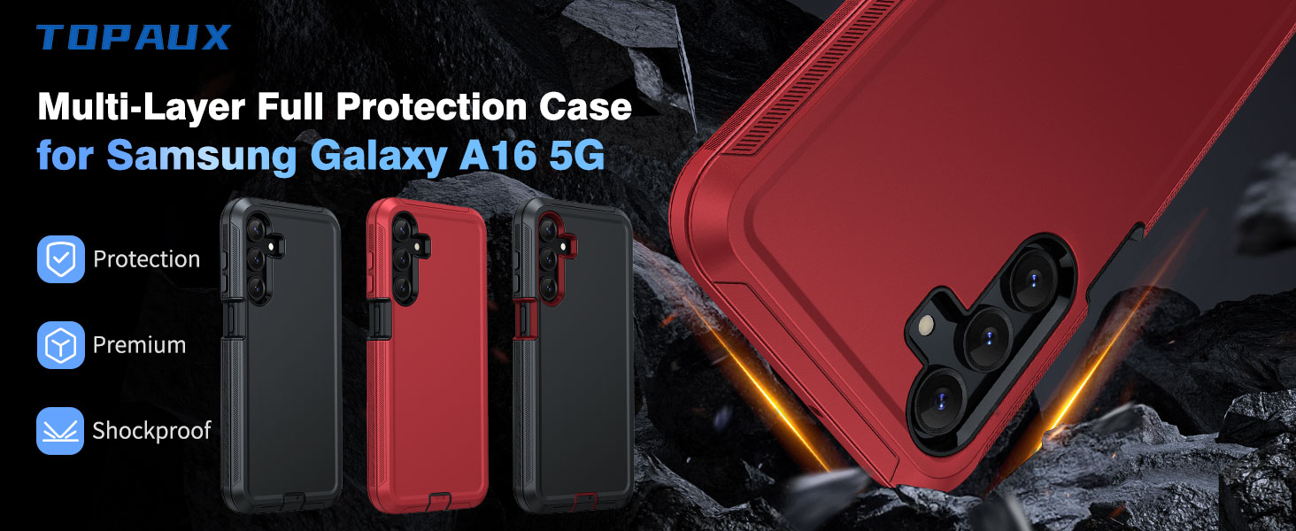 samsung galaxy a16 case heavy duty drop impact resistant
