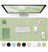 Bloss Green Desk Mat, Desk Matt for Desktop, Large Leather Desk Pad, Desk Pad Mat Waterproof, Com...