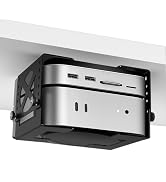 Adjustable Under Desk Mini PC Mount Bracket,6-Level Height Adjustable (1.7" to 3.3"),Width Adjust...