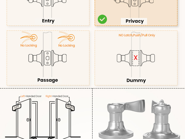 privacy door handle