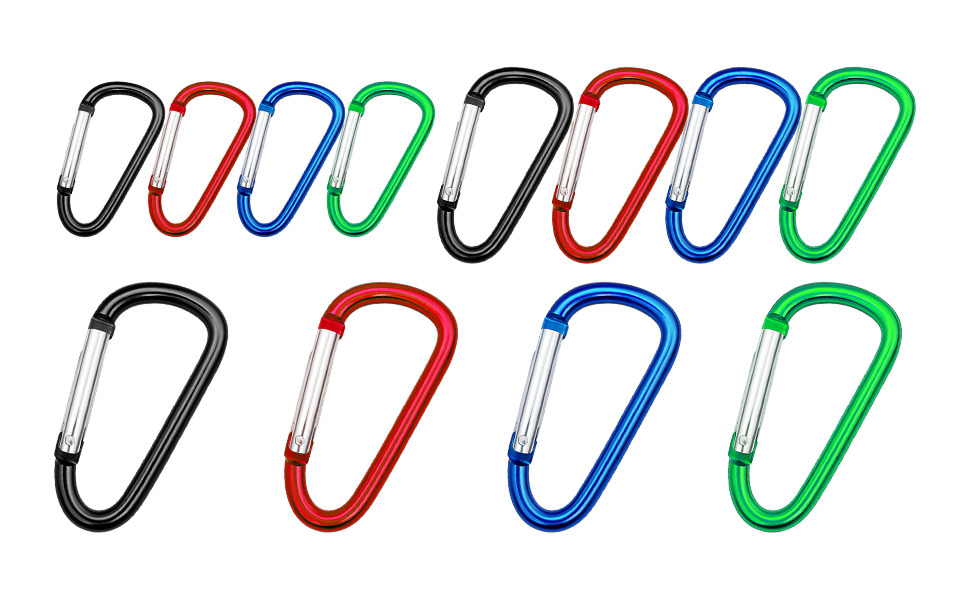 carabiner clip multi size pack